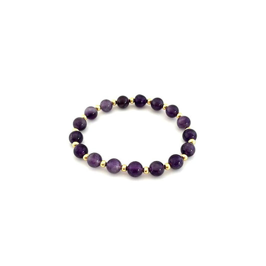 Amethyst Bead Bracelet