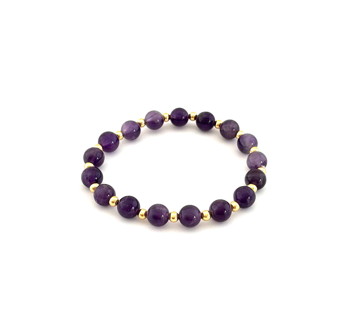 Amethyst Bead Bracelet