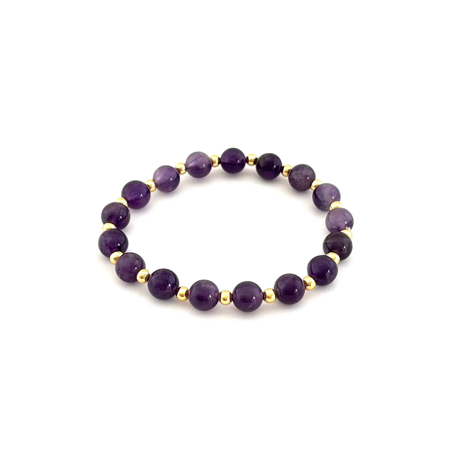 Amethyst Bead Bracelet