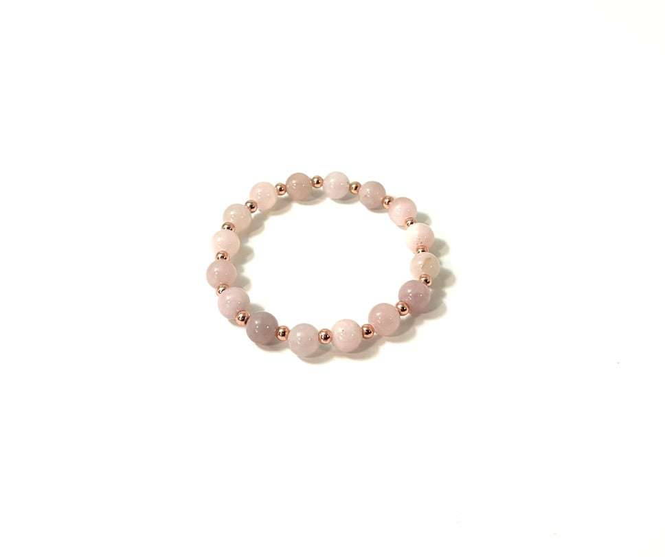Rose Quartz Bead Bracelet