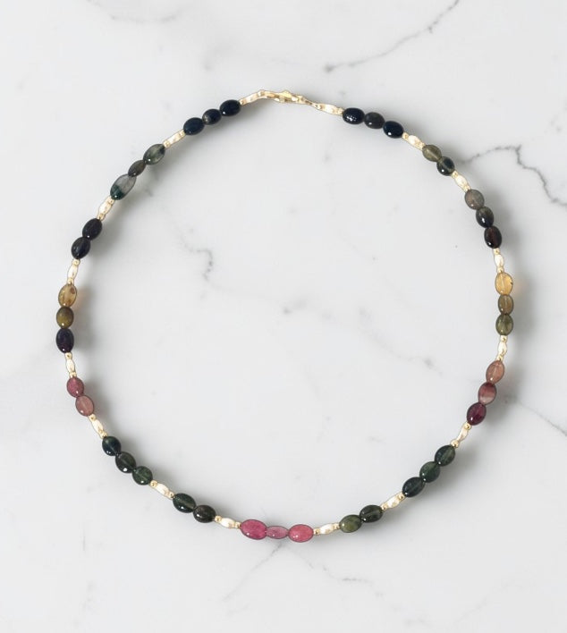 Tourmaline and Pearl Necklace