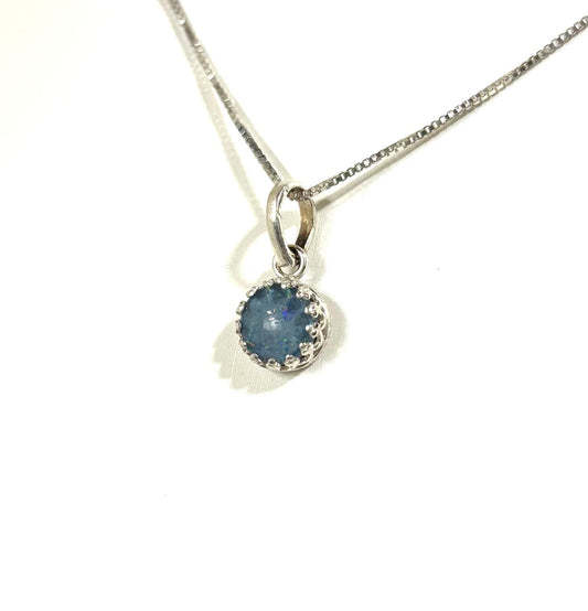 Blue Australian Opal Pendant