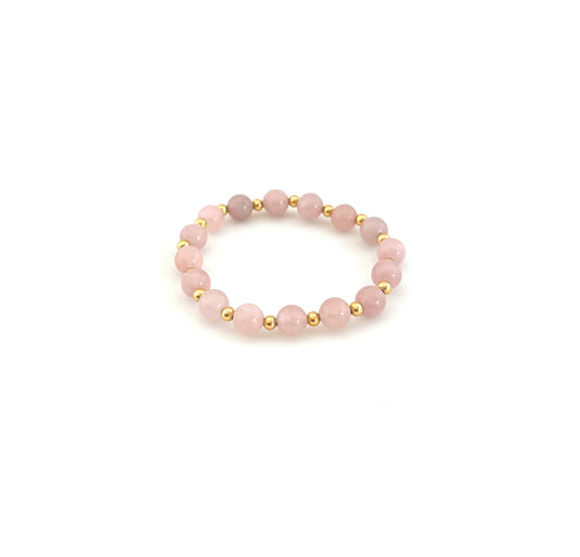 Rose Quartz Bead Bracelet