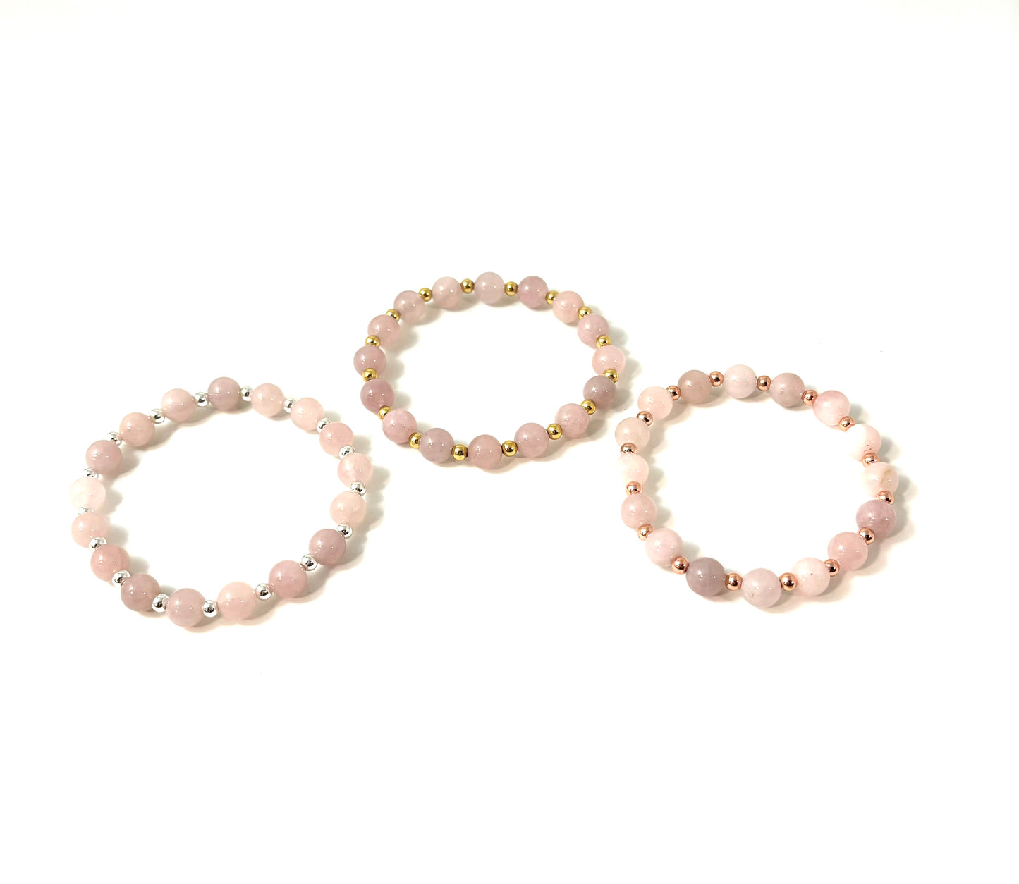 Rose Quartz Bead Bracelet