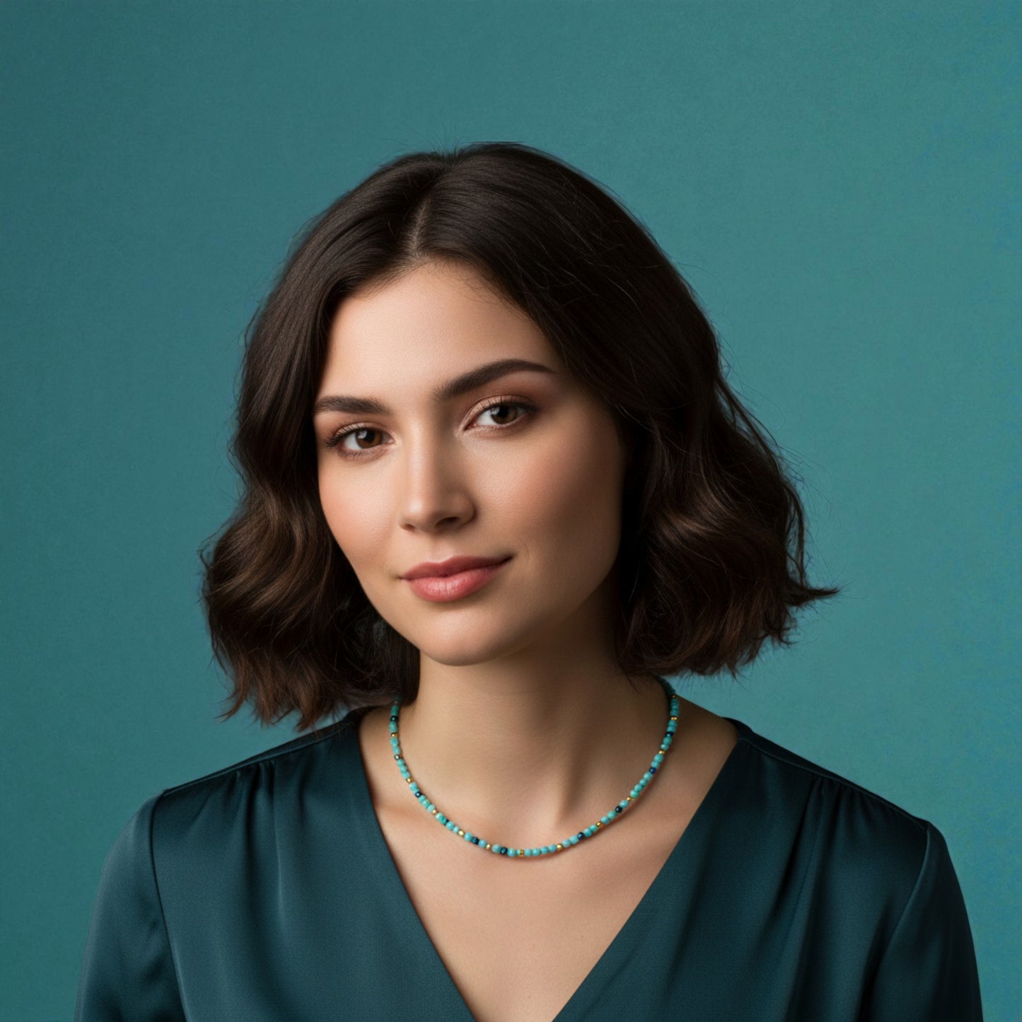 Amazonite Bead Necklace